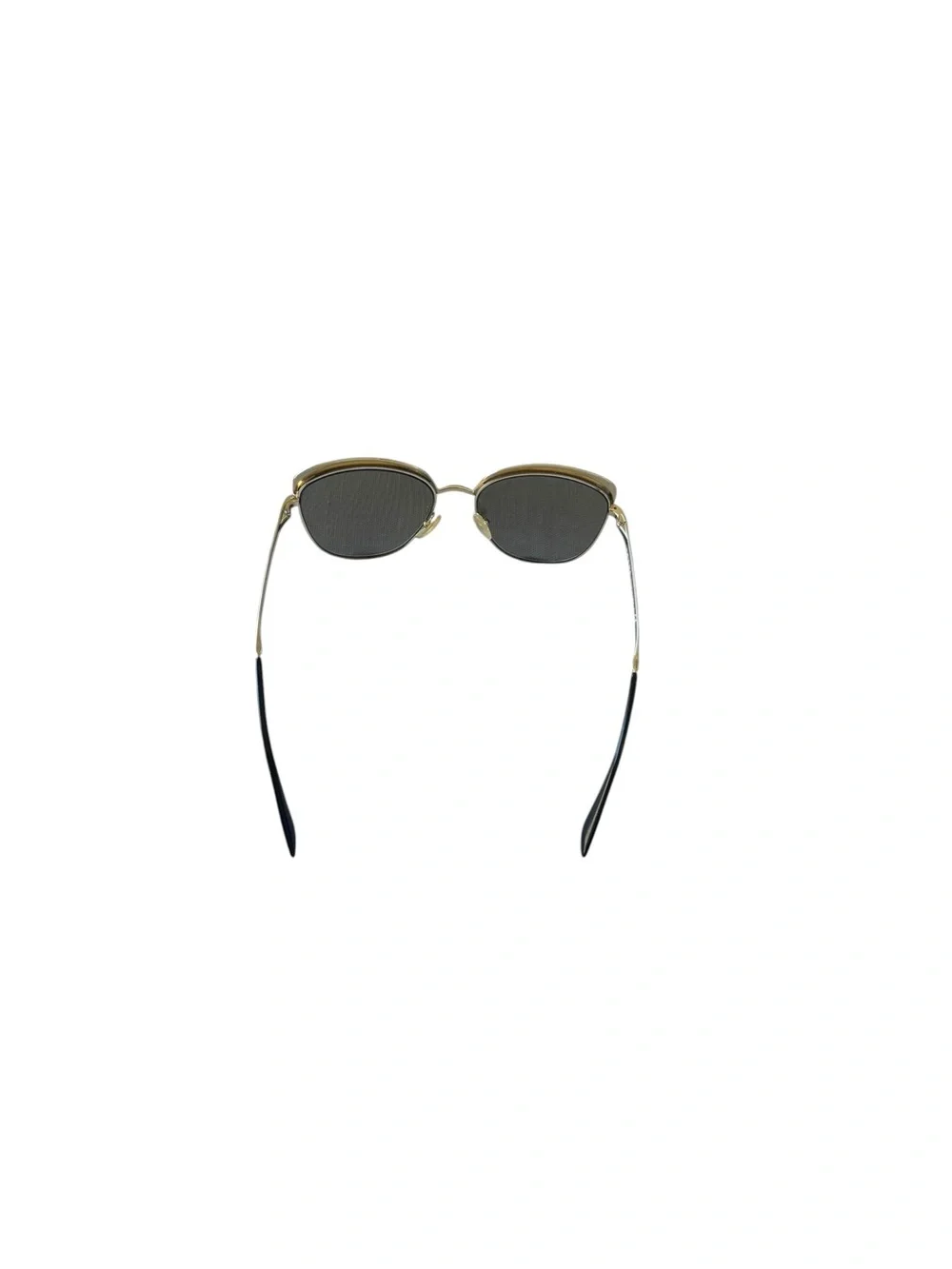 Prada Women's SPR51T SPR/51T Square Sunglasses Metallized Gold-Black